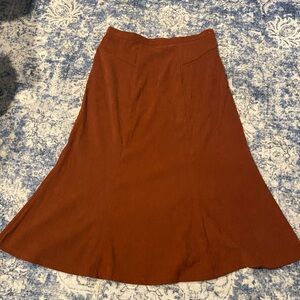 Southern Lady A-Line Skirt in Rich Brown